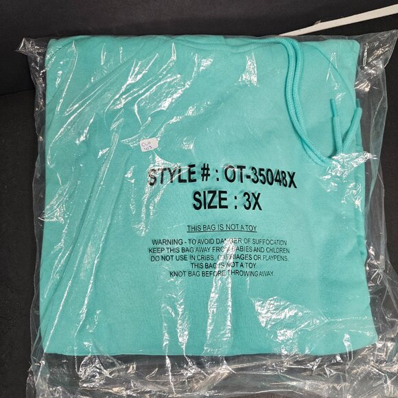 Zenana 3X Hoodie, Mint Green - Picture 2 of 4